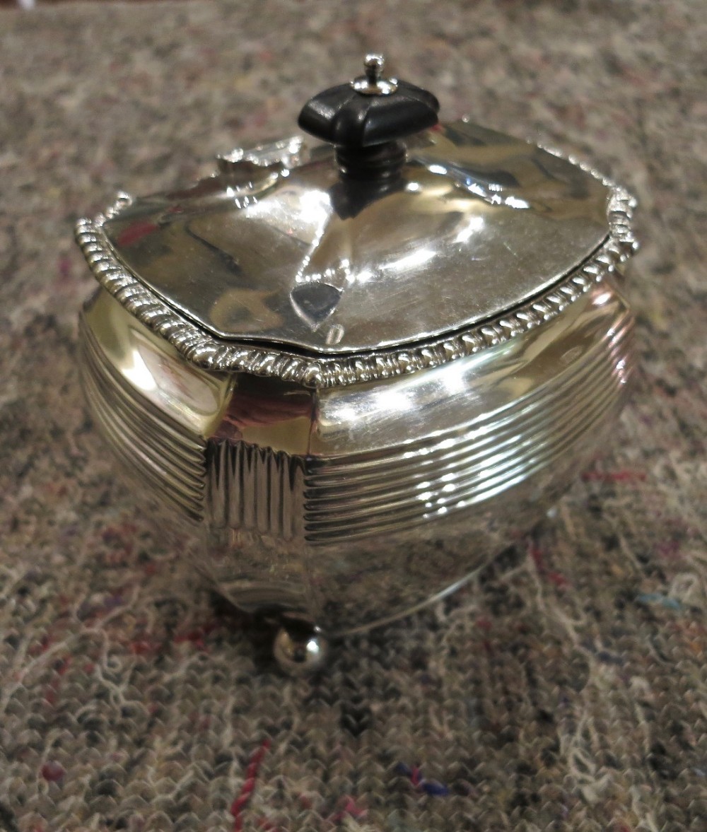 VICTORIAN HALLMARKED SILVER TEA CADDY