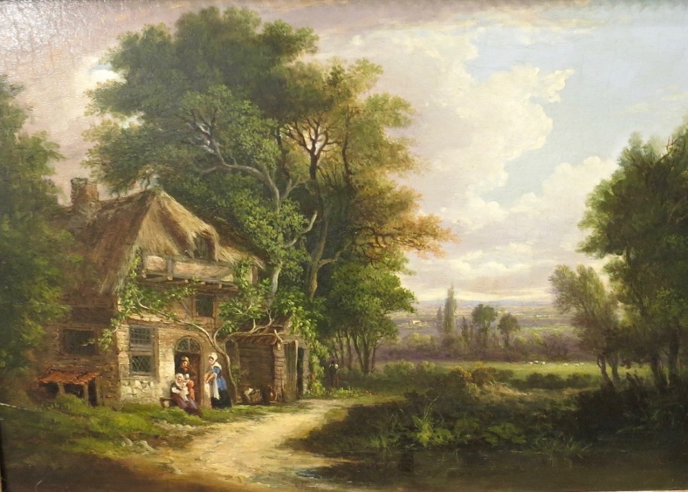 MARGARET NASMYTH: landscape oil on panel