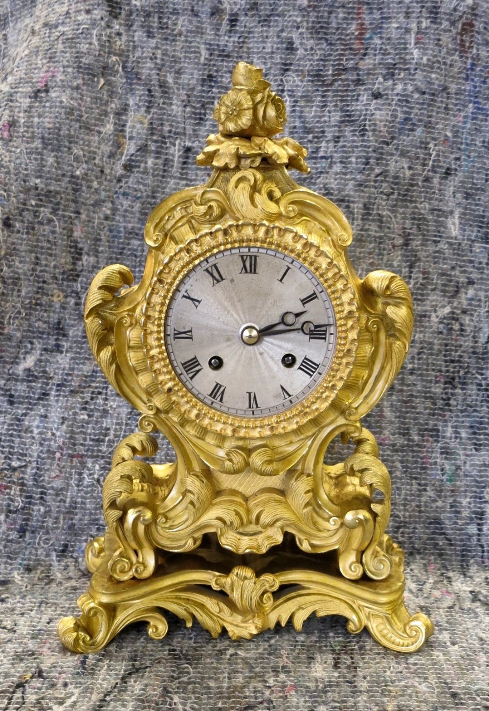 FINE FRENCH ORMOLU MANTLE CLOCK
