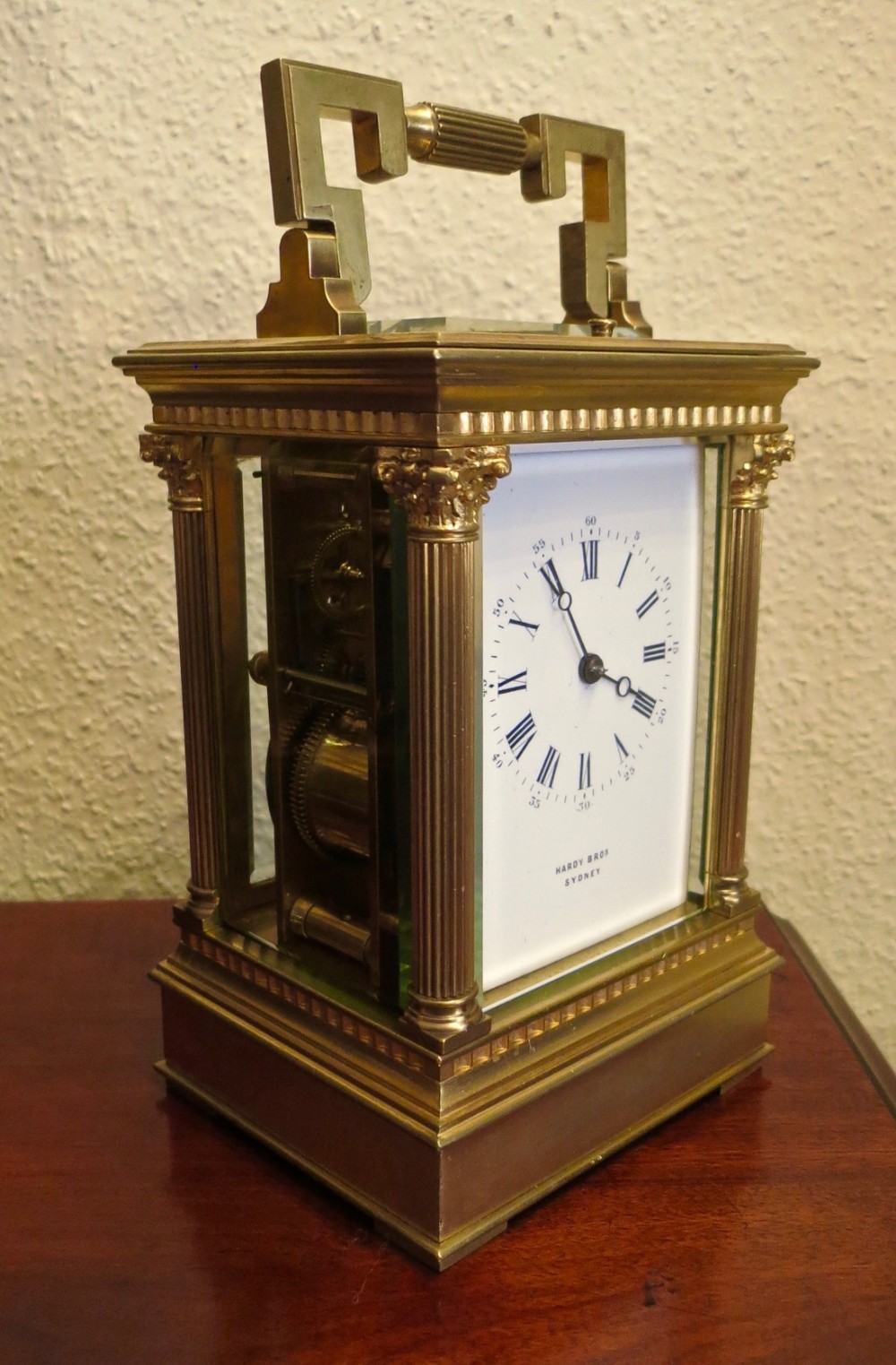 LARGE FRENCH REPEATING CARRIAGE CLOCK