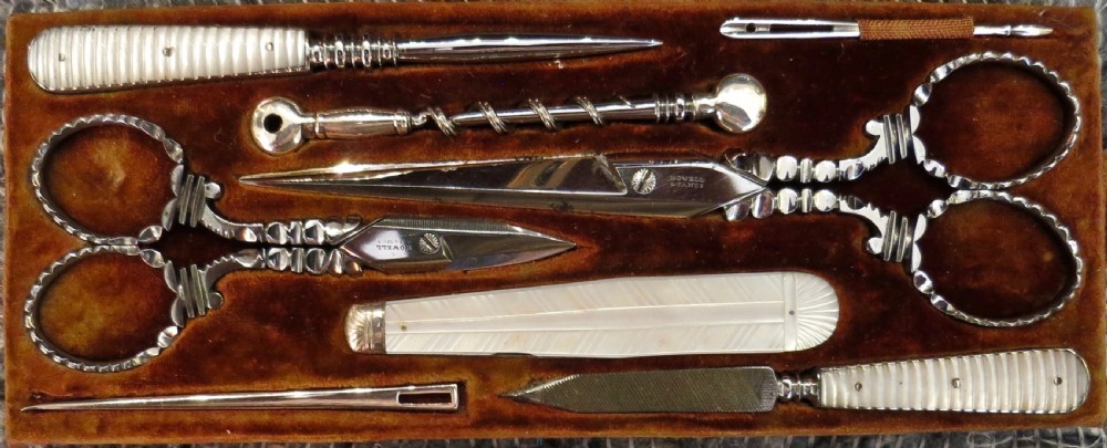 FINE SILVER-FITTED LADY'S DRESSING & JEWELLERY BOX View IV
