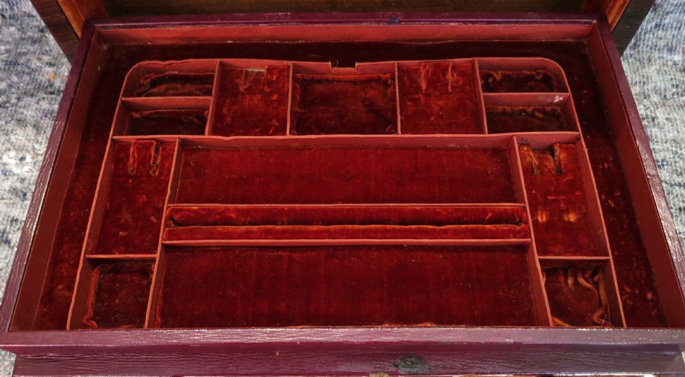 FINE SILVER-FITTED LADY'S DRESSING & JEWELLERY BOX View VI