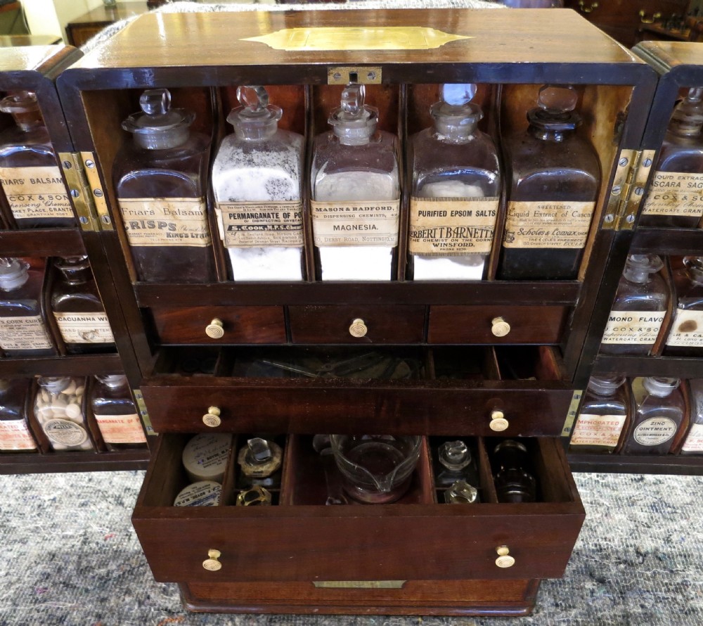 VERY LARGE FULLY FITTED APOTHECARY'S BOX View V