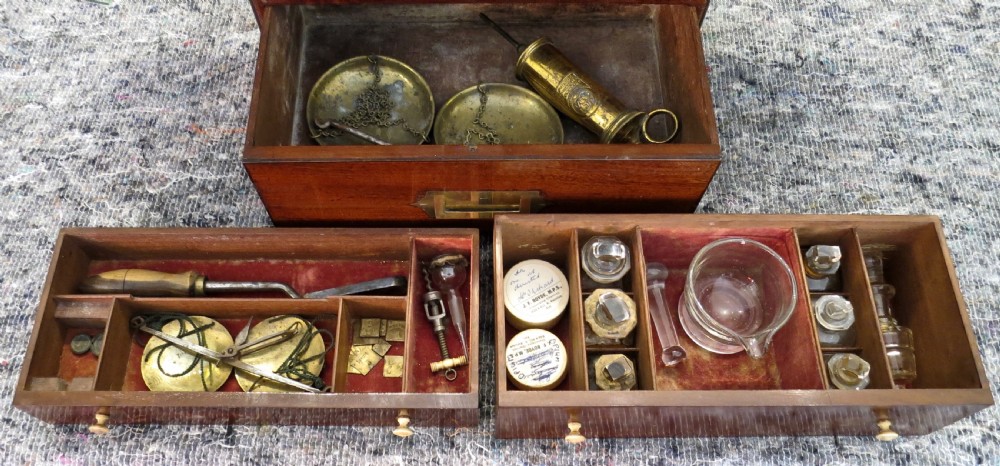 VERY LARGE FULLY FITTED APOTHECARY'S BOX View IX