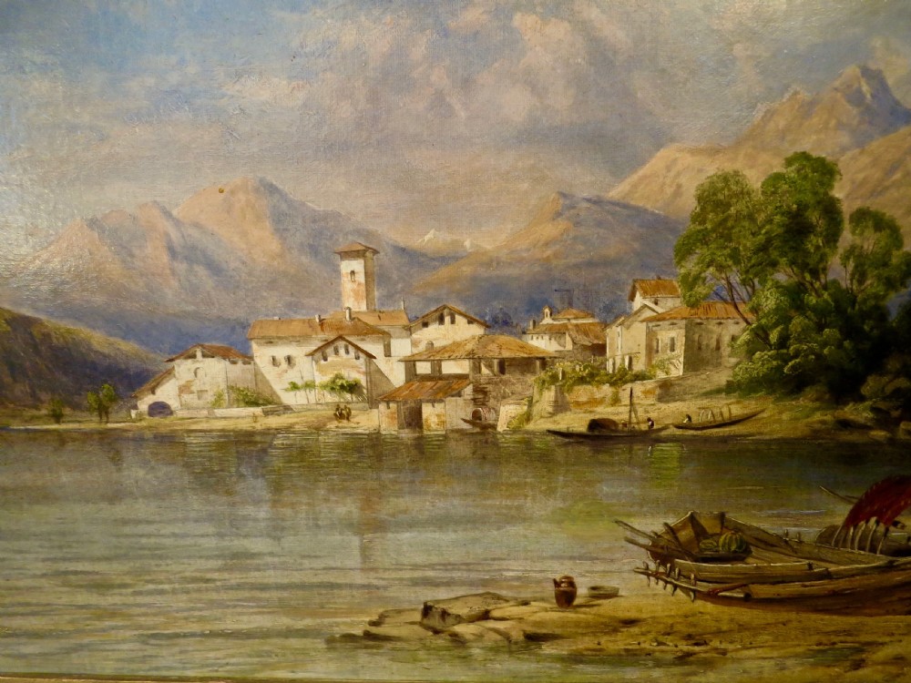 WILLIAM WILTHIEU FENN: OIL OF LAKE LUGANO View III