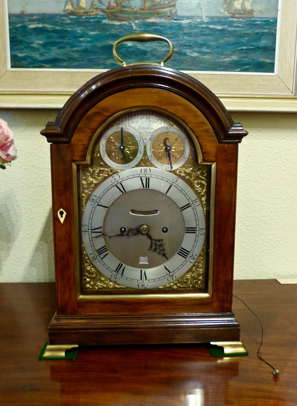 VERGE BRACKET CLOCK BY CONYERS DUNLOP, LONDON View II