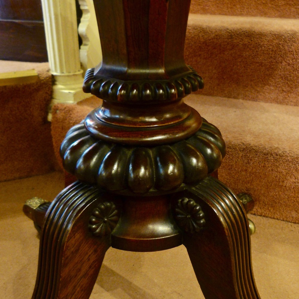 VERY FINE ROSEWOOD CARD TABLE BY GILLOWS View V
