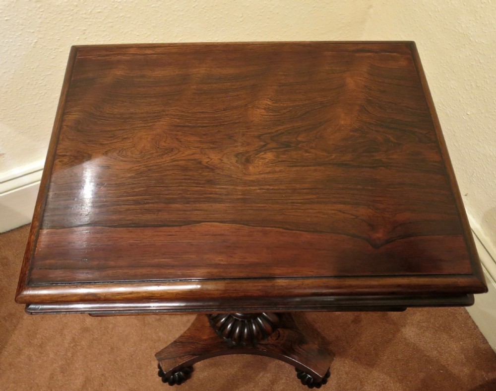 WILLIAM IV ROSEWOOD TEAPOY BY GILLOWS View IV