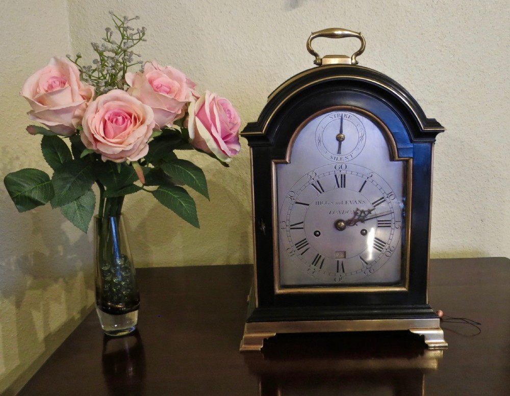 SMALL 18TH CENTURY VERGE BRACKET CLOCK View II