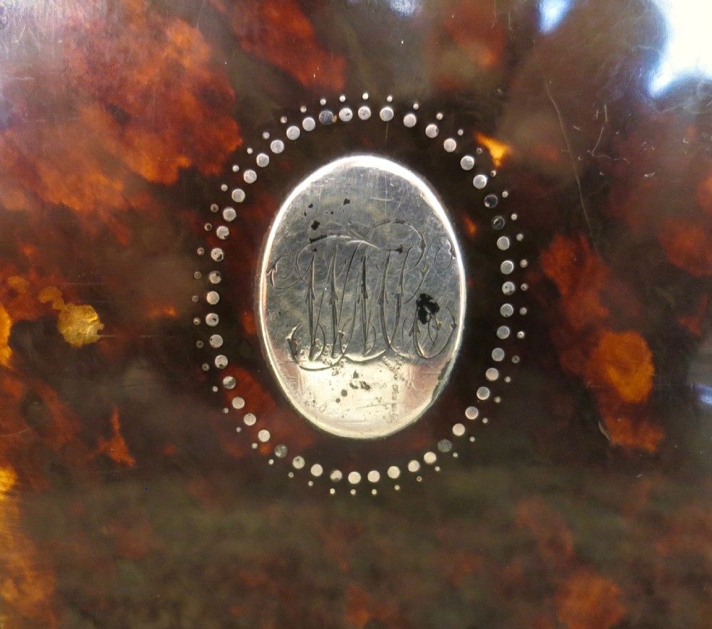 LATE 18TH CENTURY TORTOISESHELL TEA CADDY View III