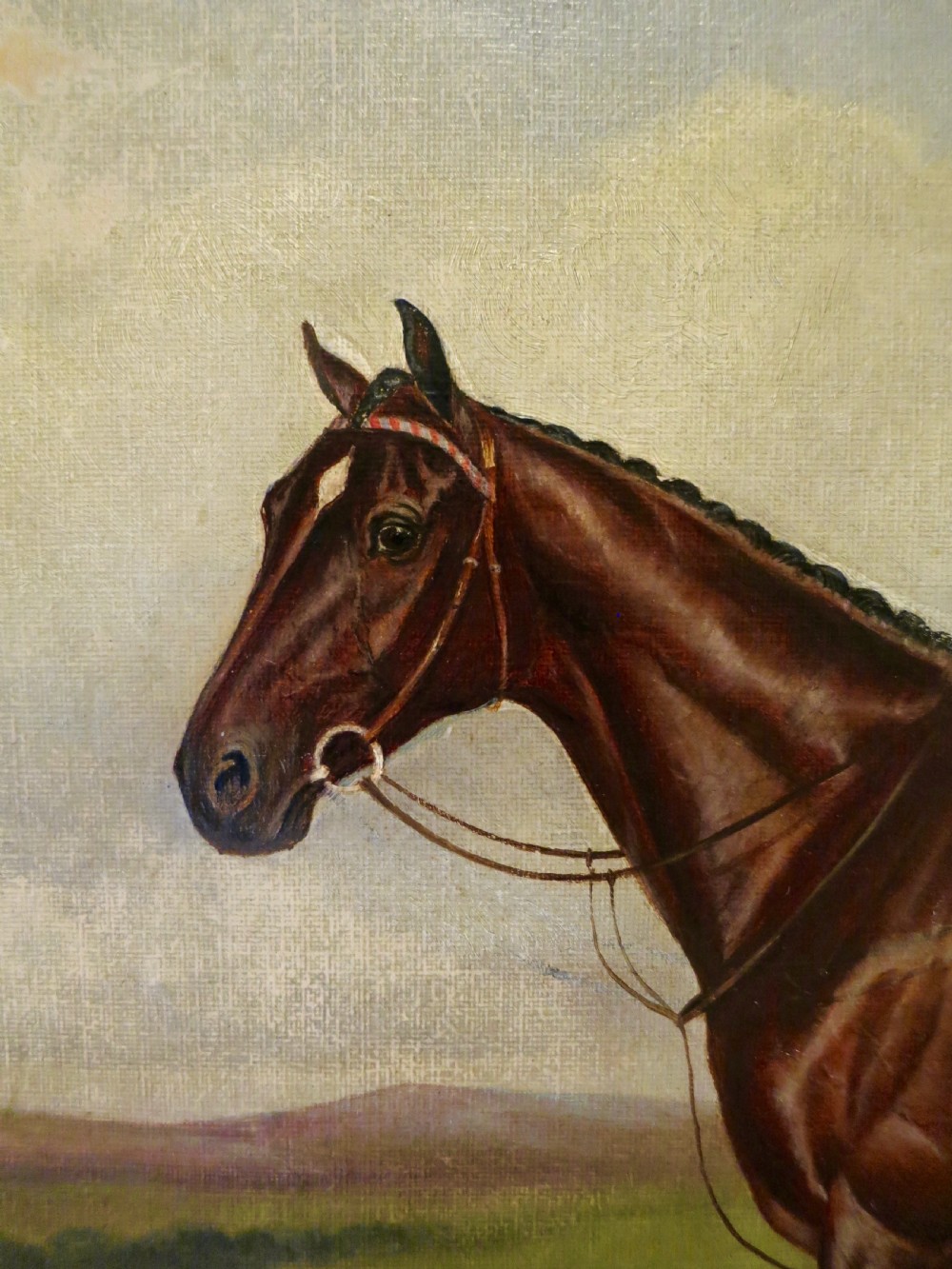PAIR OF 19th century HORSERACING OIL PAINTINGS View V