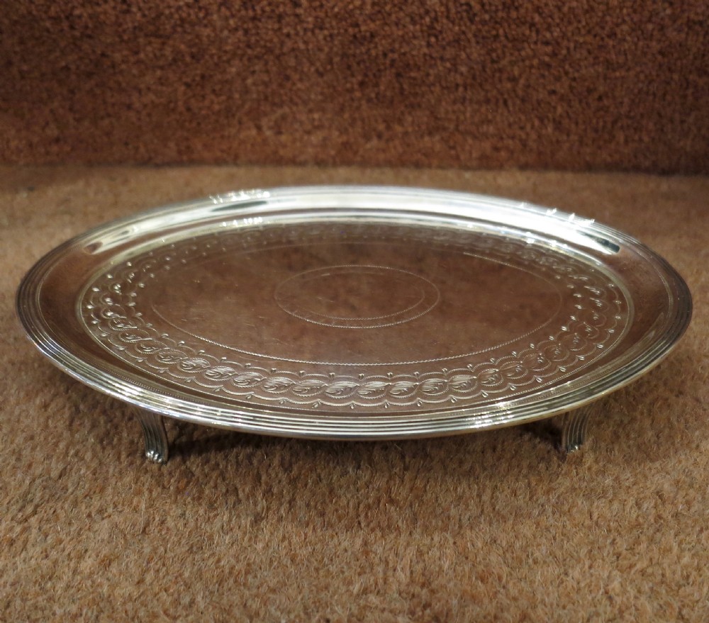 18th century silver teapot stand View V