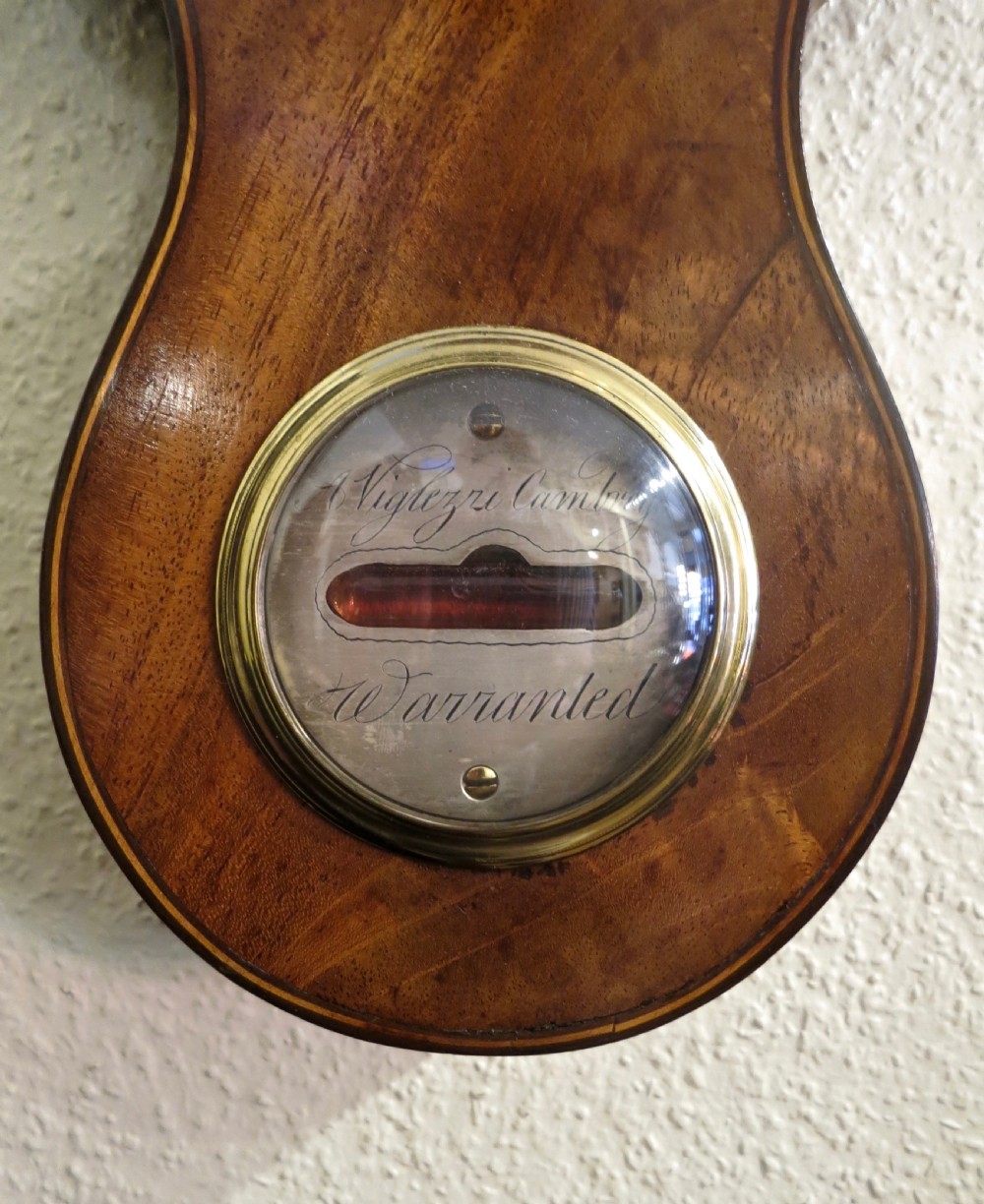 LARGE AND IMPRESSIVE WHEEL BAROMETER View V