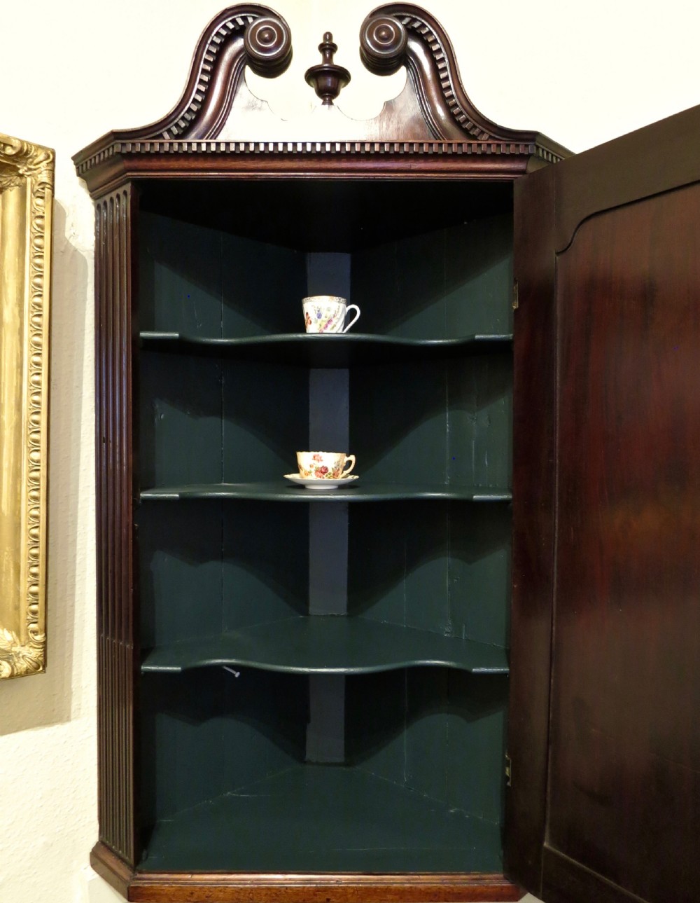 A CHIPPENDALE PERIOD CORNER CABINET View V