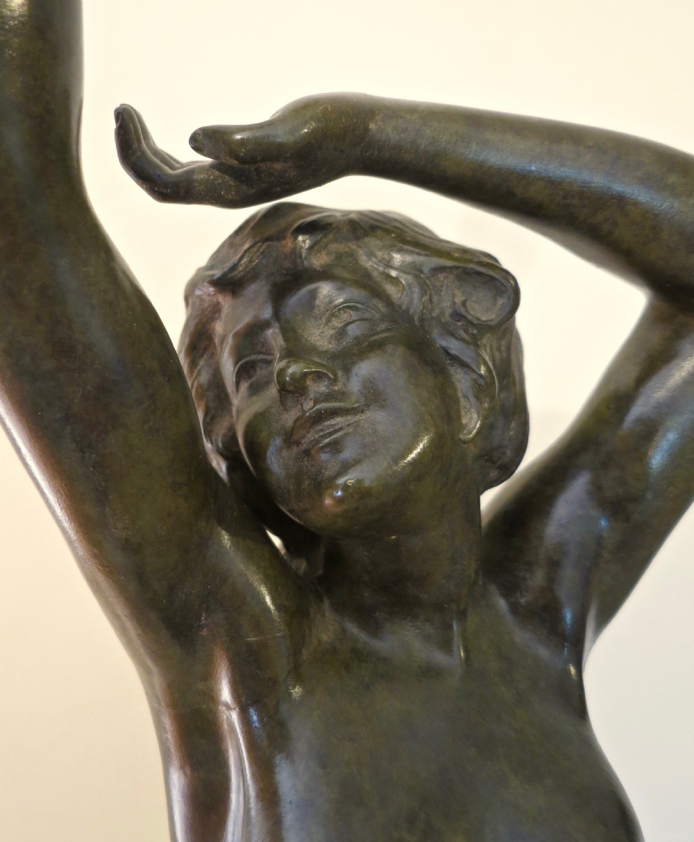 A. CALENDI: A LARGE BRONZE NUDE SCULPTURE View VI