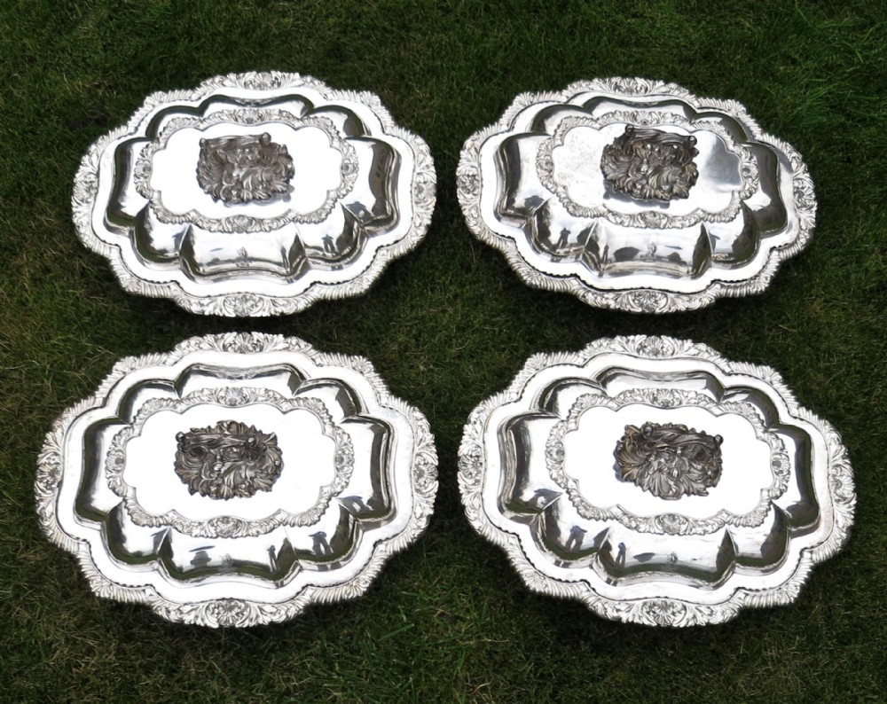 FINE SET OF 4 OSP ENTREE DISHES