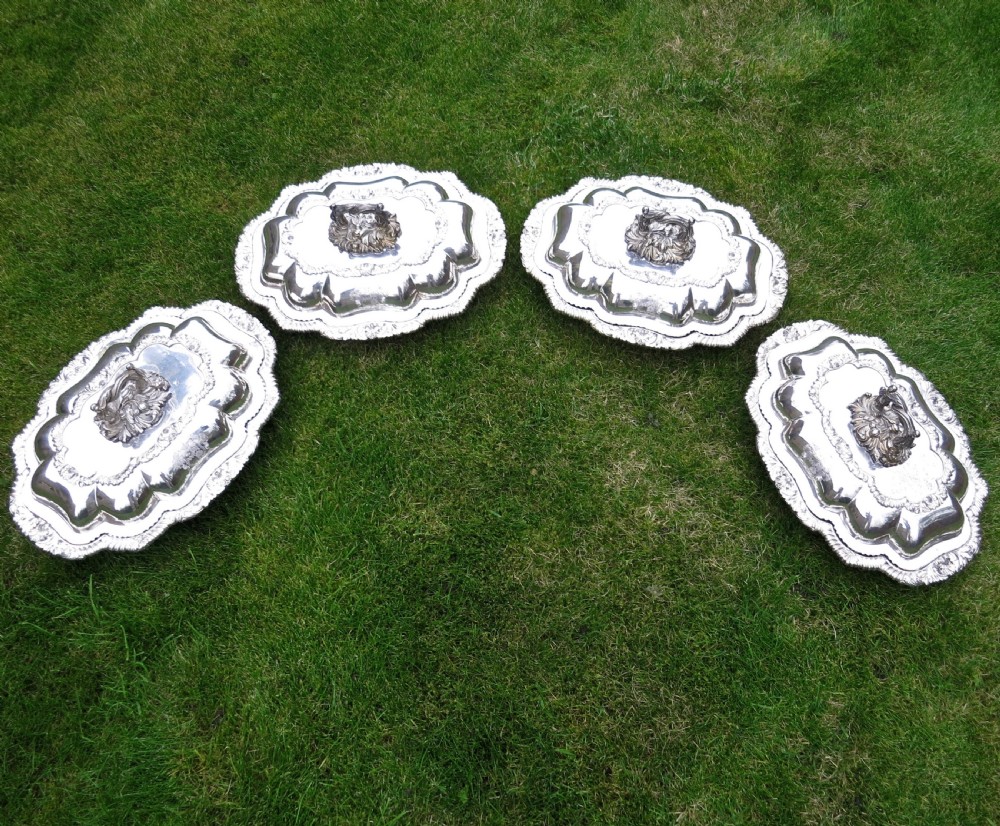 FINE SET OF 4 OSP ENTREE DISHES View VII