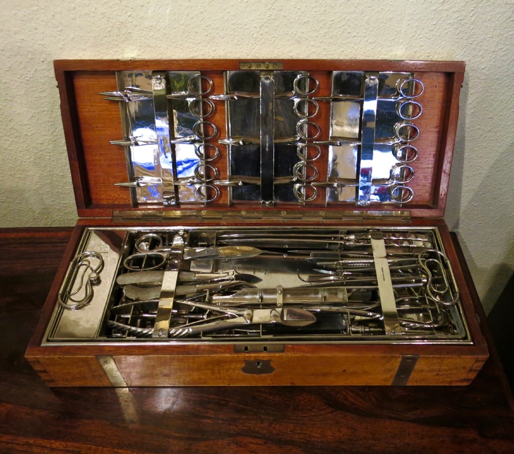 A LARGE FULLY FITTED SURGEONS BOX