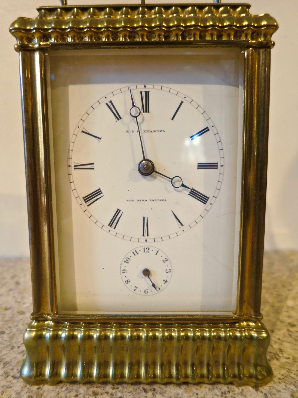 RARE QUARTER-REPEATING (BELLS) CARRIAGE CLOCK View II