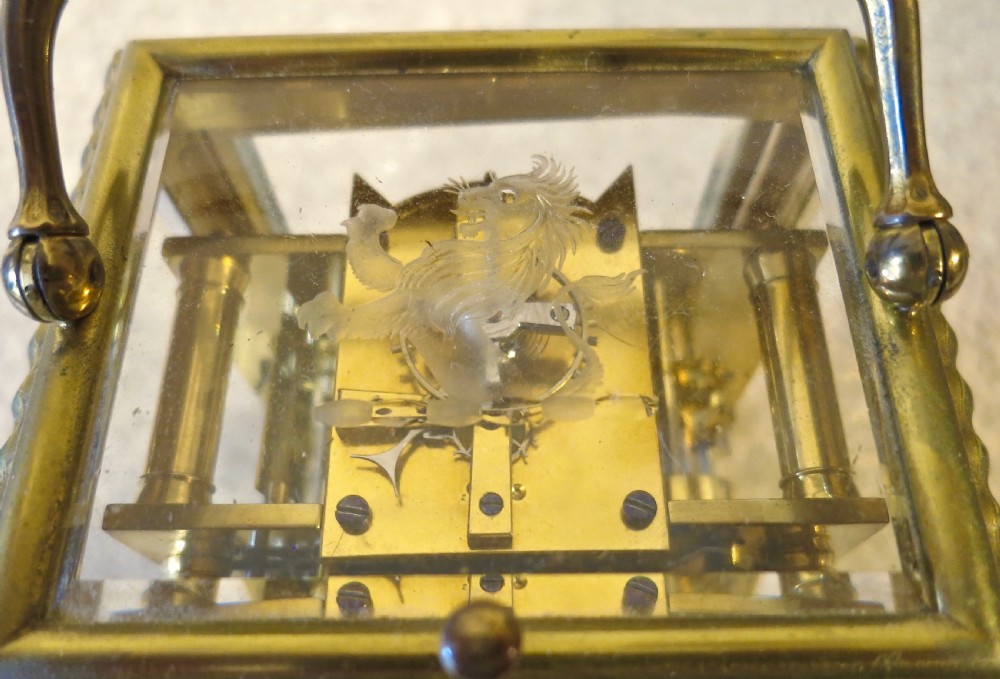 RARE QUARTER-REPEATING (BELLS) CARRIAGE CLOCK View VI