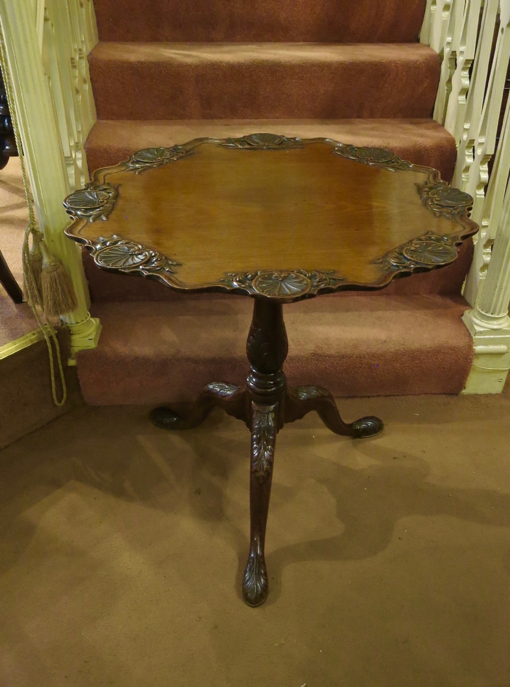 GEORGE III CARVED OCCASIONAL TABLE