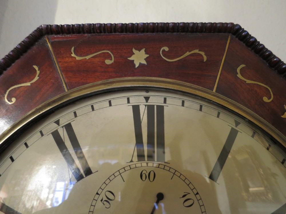 REGENCY BRASS-INLAID WALL CLOCK View II