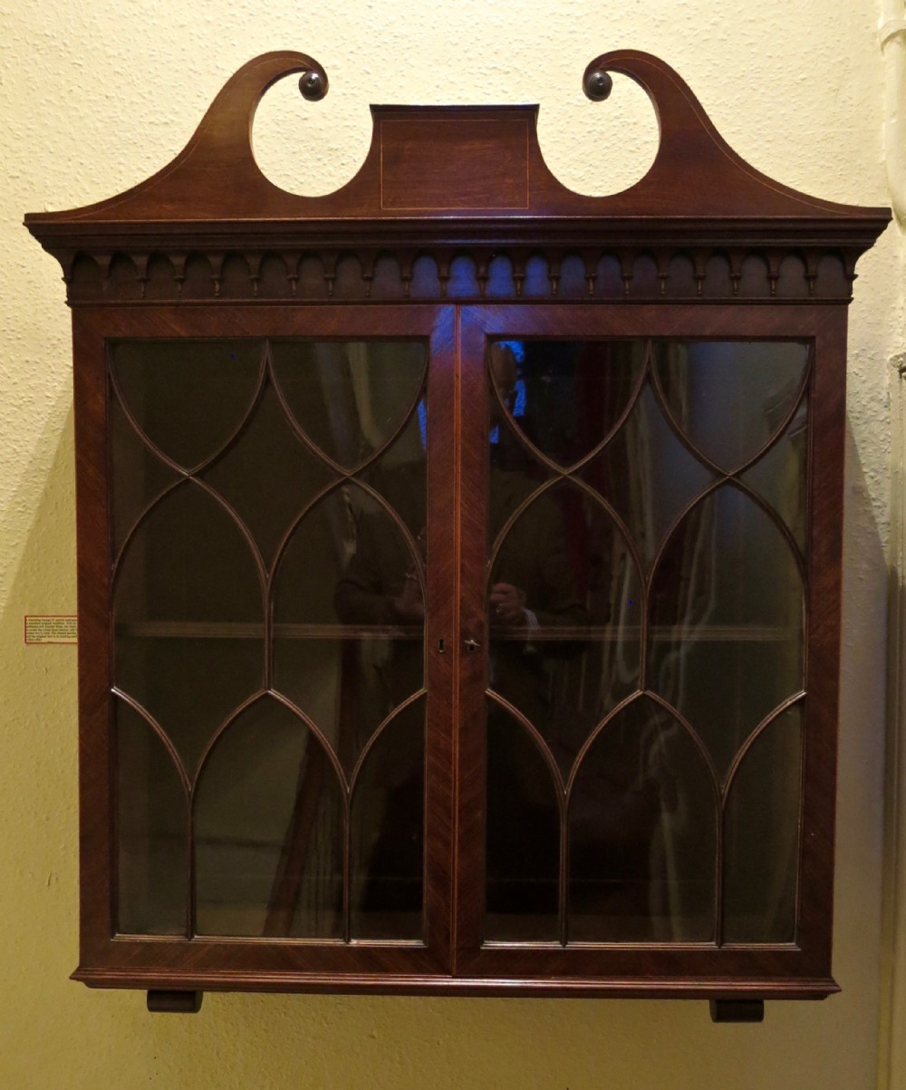 GEORGE III HANGING DISPLAY CABINET