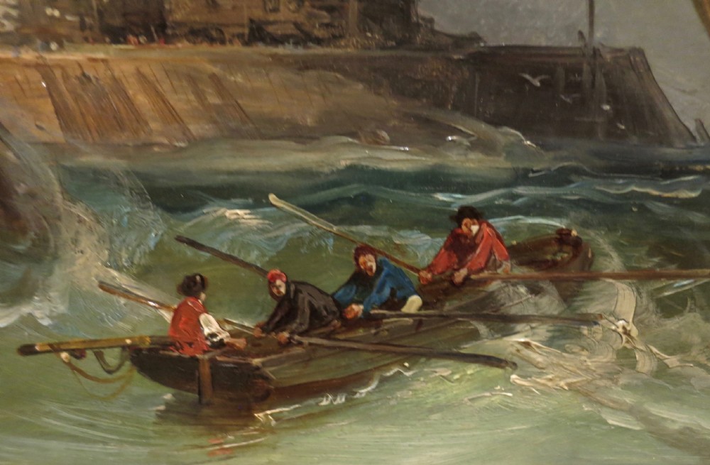 ATTRACTIVE PAIR OF MARINE OIL PAINTINGS View VI