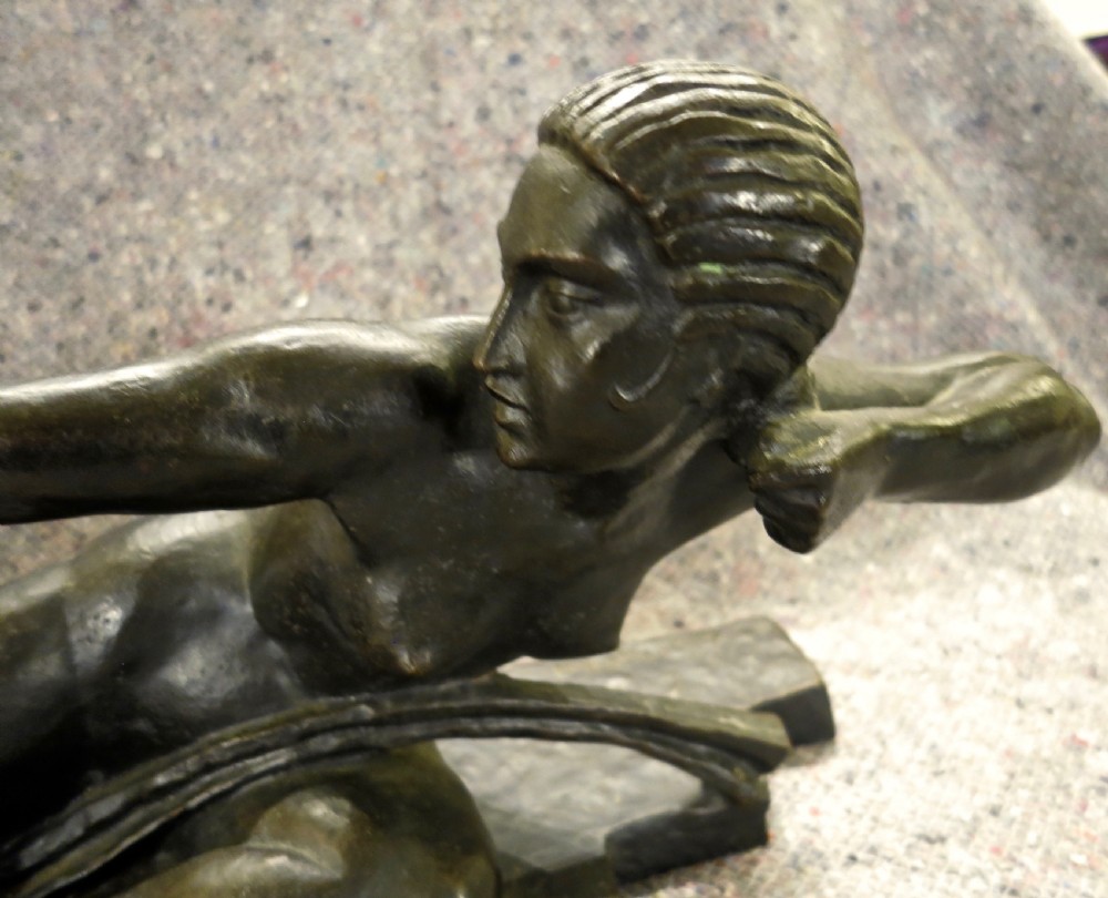 MARCEL BOURAINE: A FINE ART DECO BRONZE View II