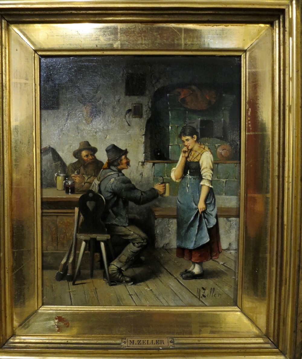 CONTINENTAL OIL PAINTING ON PANEL