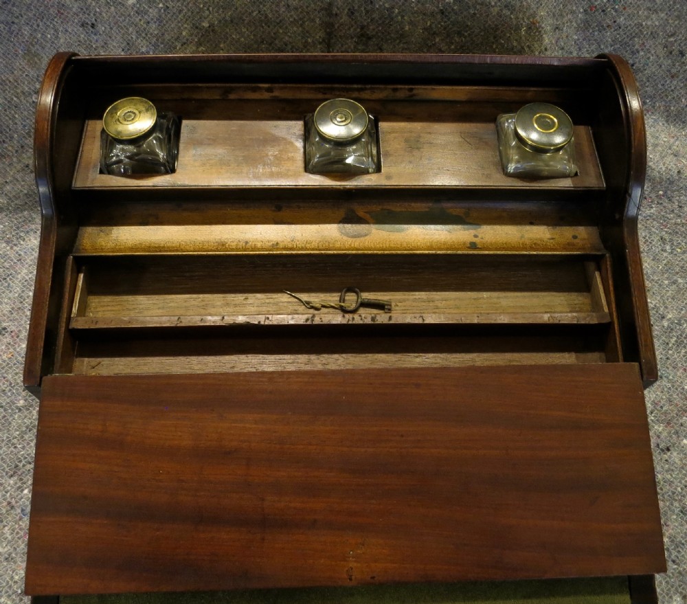 GEORGE III SOLID TAMBOUR WRITING BOX View IV