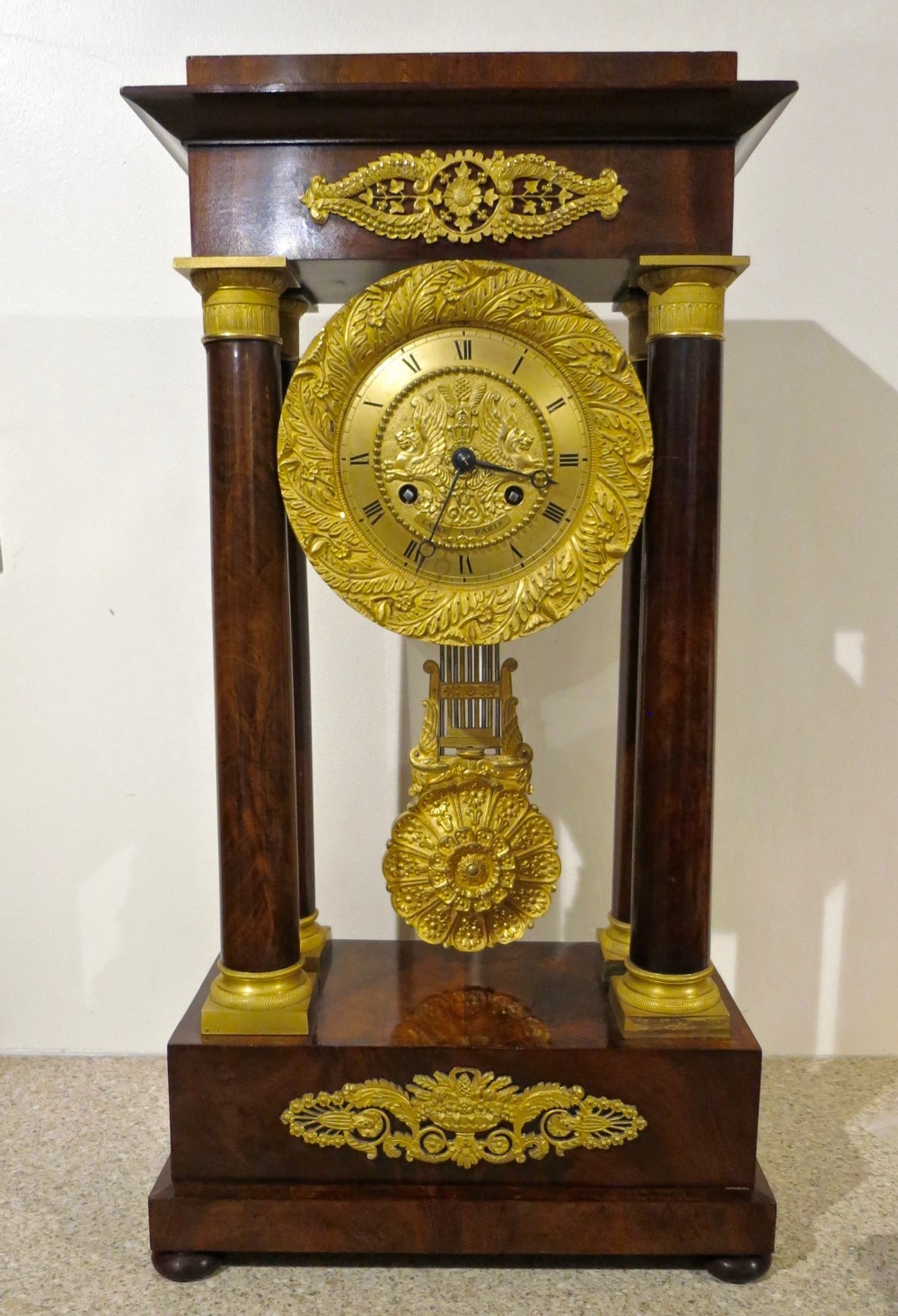 A MOST IMPRESSIVE FRENCH MANTEL CLOCK