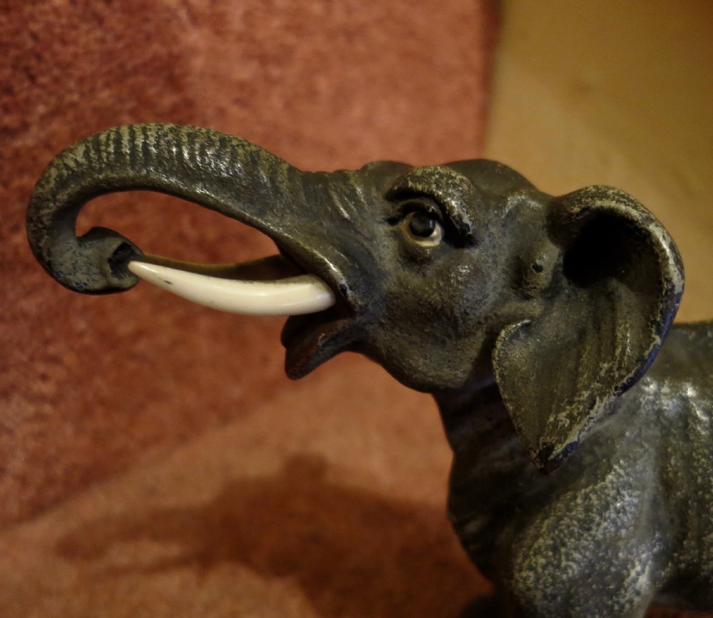 AUSTRIAN COLD-PAINTED BRONZE ELEPHANT View II