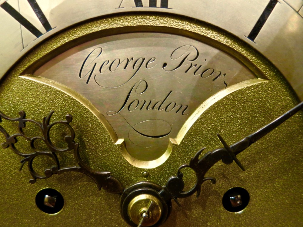 FINE GEORGE III ENGLISH VERGE BRACKET CLOCK View IV