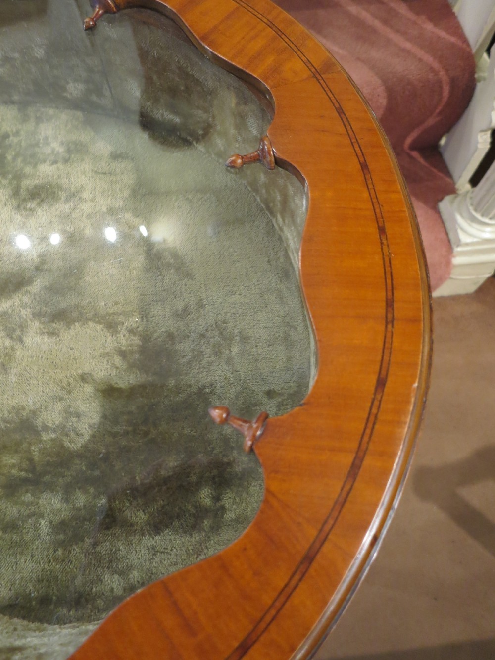 SHERATON REVIVAL SATINWOOD DISPLAY TABLE View IV
