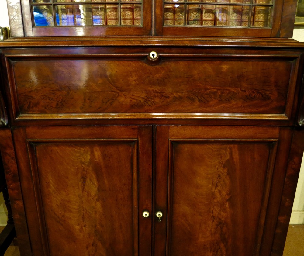 A FINE REGENCY SECRETAIRE-BOOKCASE View VII