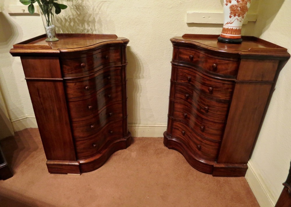 UNUSUAL PAIR OF QUALITY CORNER CABINETS