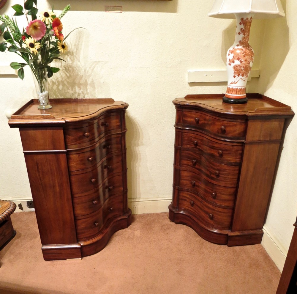 UNUSUAL PAIR OF QUALITY CORNER CABINETS View V