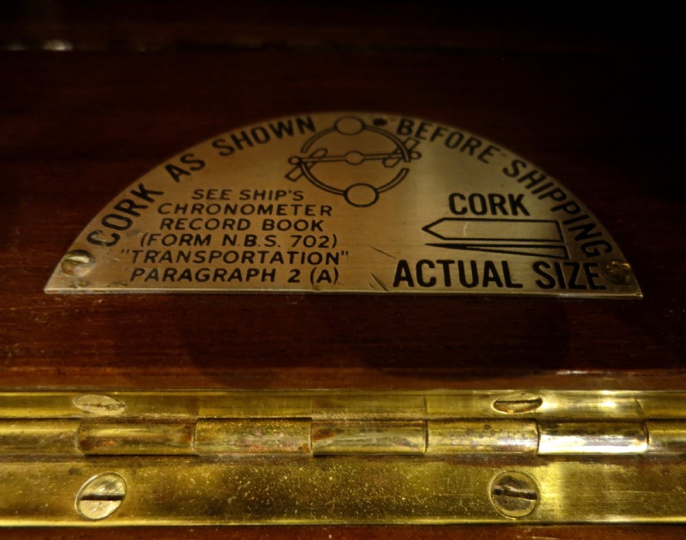 56-HOUR SHIP'S MARINE CHRONOMETER View VI