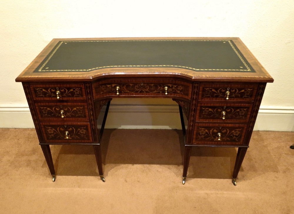 FINE MARQUETRY WRITING DESK