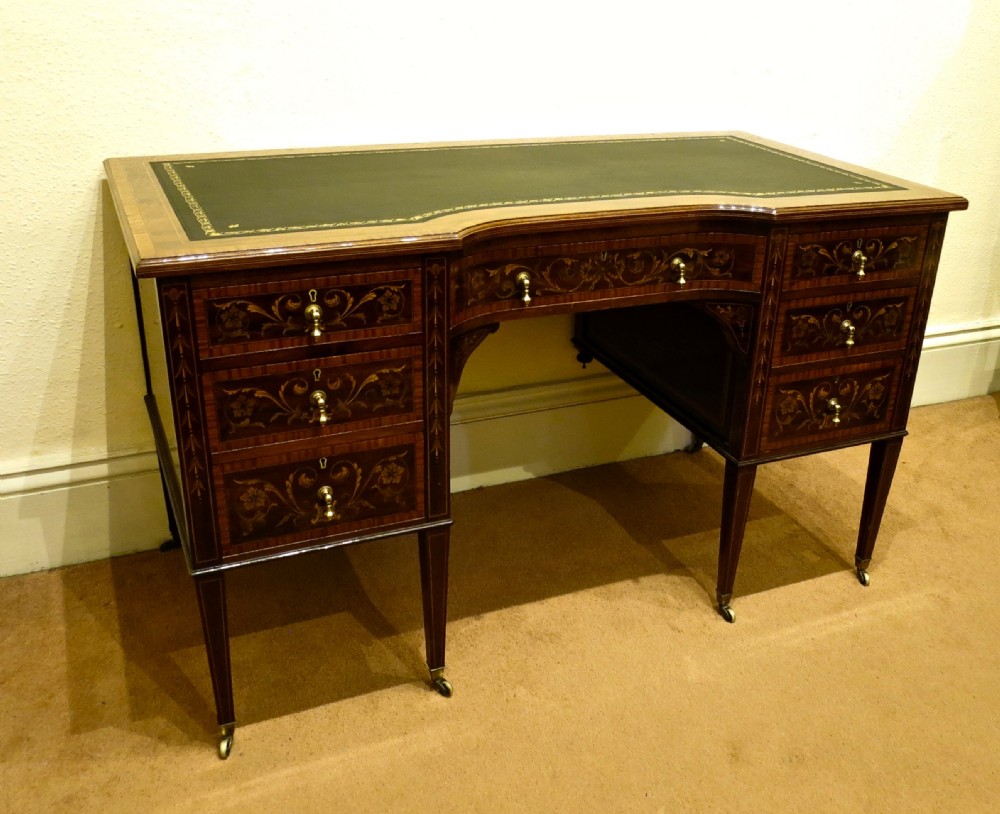 FINE MARQUETRY WRITING DESK View II