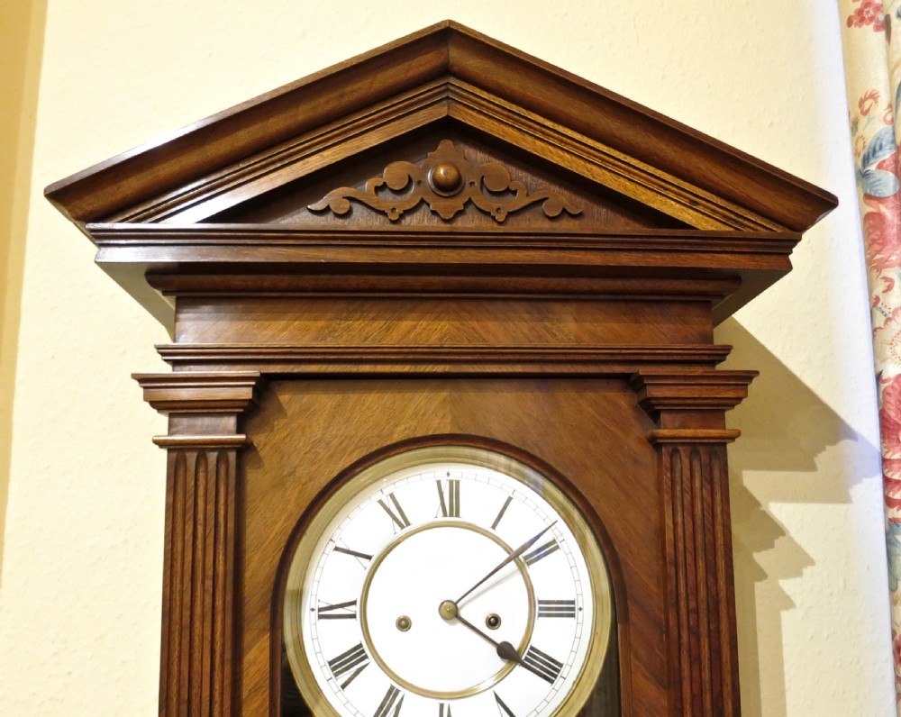 TWO-WEIGHT VIENNA REGULATOR WALL CLOCK View II