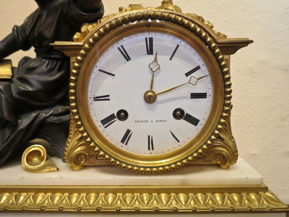 IMPRESSIVE FRENCH ORMOLU-MOUNTED MANTEL CLOCK View II