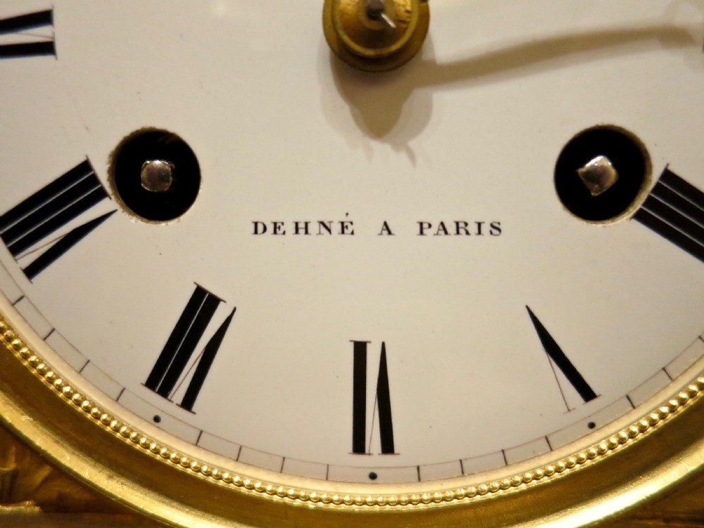 IMPRESSIVE FRENCH ORMOLU-MOUNTED MANTEL CLOCK View VI