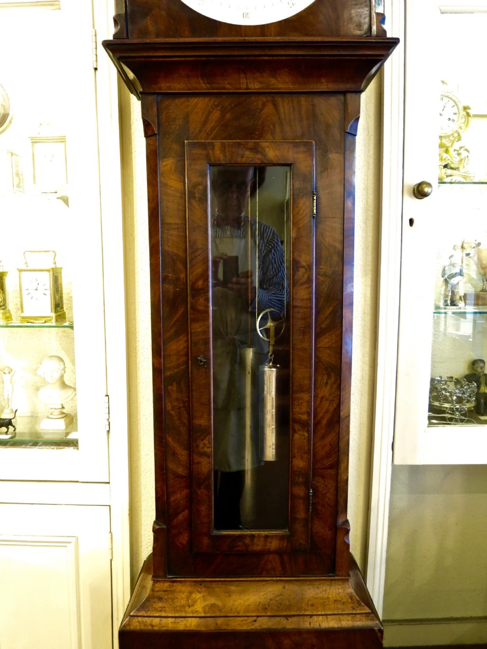 19TH CENTURY MAHOGANY LONGCASE REGULATOR View III
