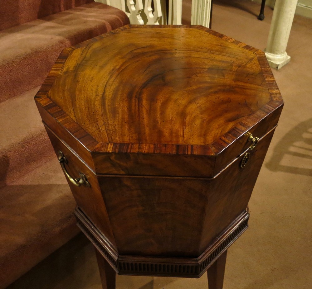 CHIPPENDALE PERIOD GEORGE III WINE COOLER View III