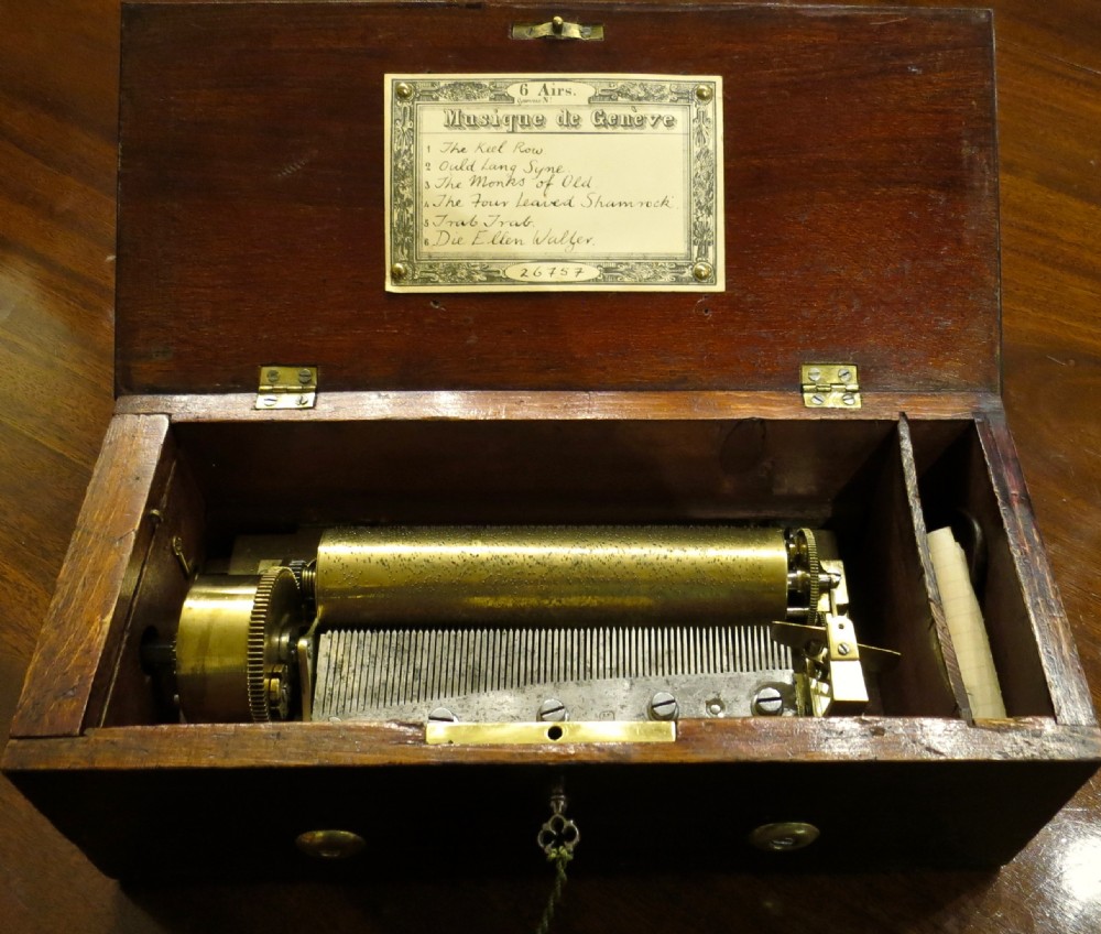 SWISS 6-TUNE MUSIC BOX BY LECOULTRE
