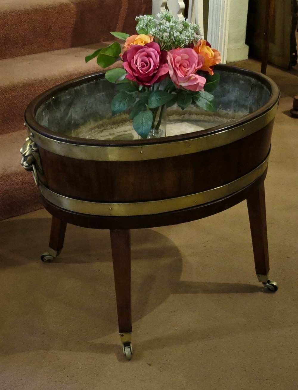 GEORGE III OVAL WINE COOLER OR JARDINIERE