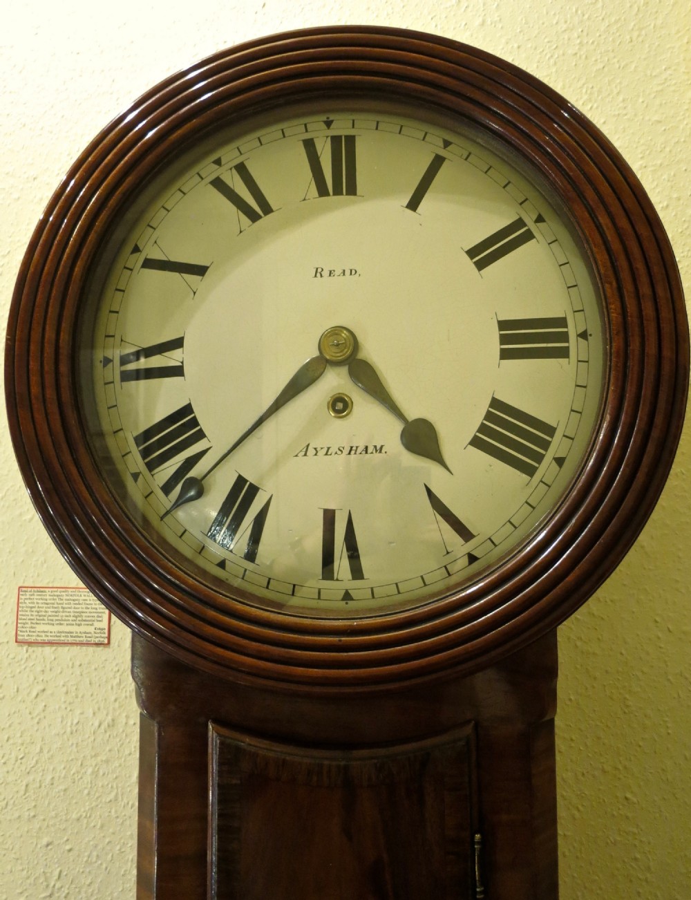 LARGE NORFOLK WEIGHT-DRIVEN WALL CLOCK View II
