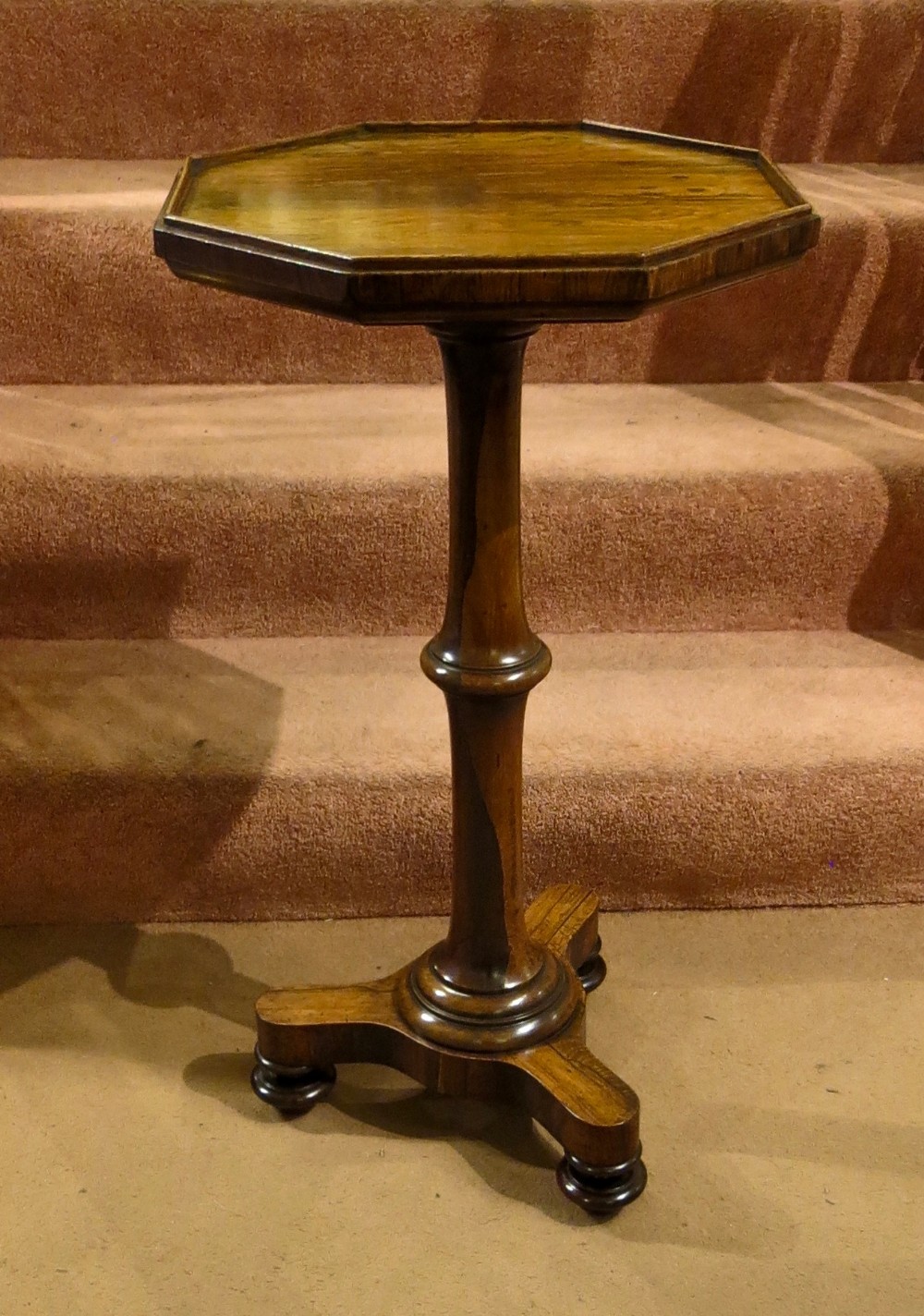 GOOD EARLY VICTORIAN ROSEWOOD WINE TABLE